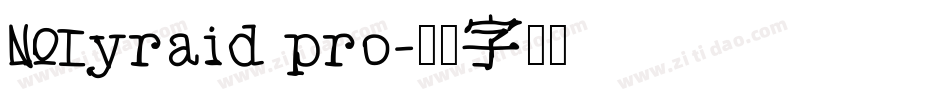 Myraid pro字体转换